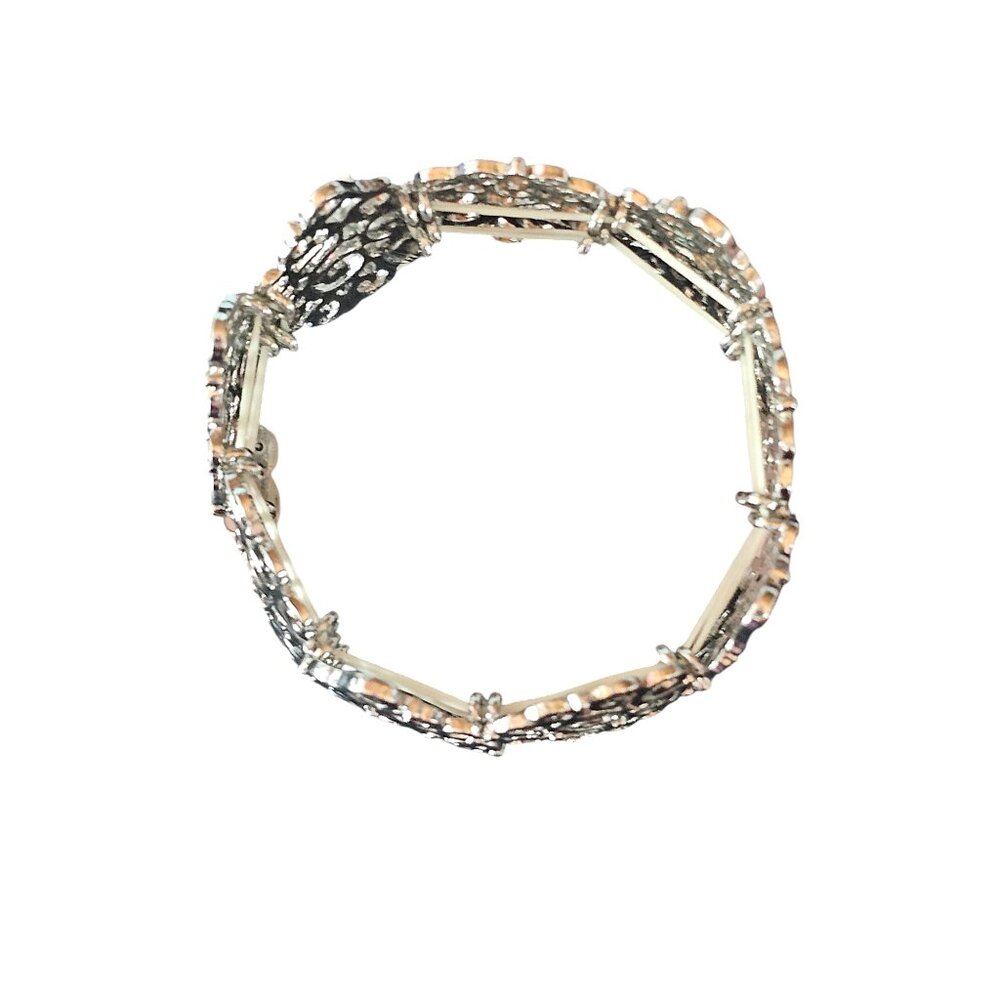 Silver Filigree Stretch Bracelet - Picture 4 of 5